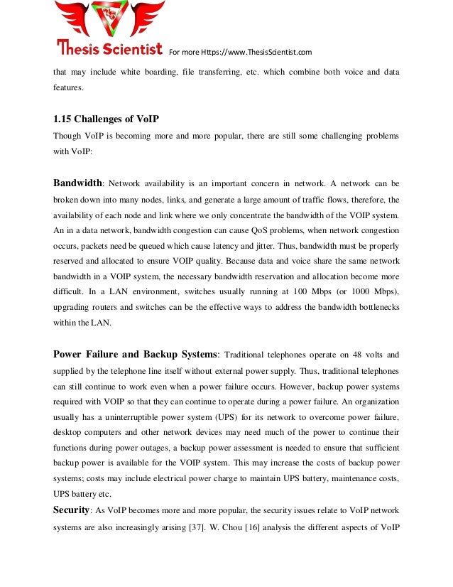 Master thesis voip