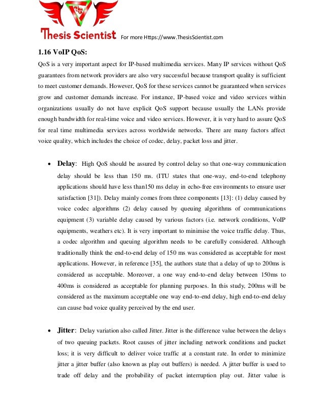 Master thesis voip
