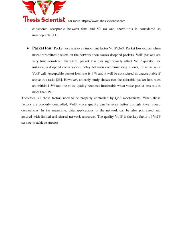 Master thesis voip