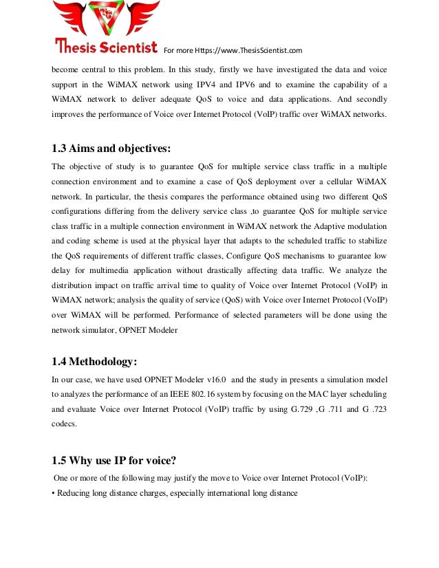 Master thesis voip