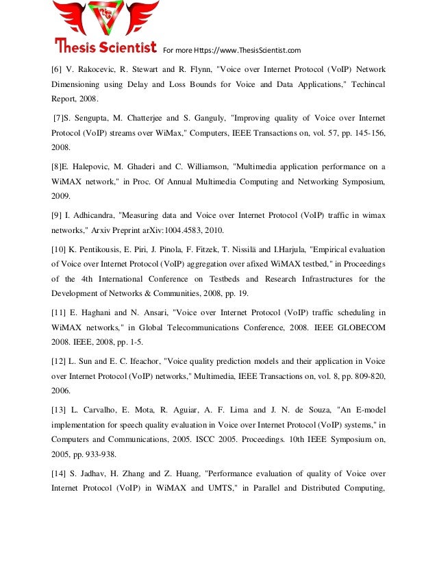 Master thesis voip