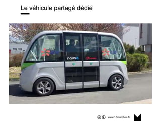www.15marches.fr
Le véhicule partagé dédié
 