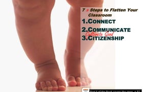7 ½ Steps to Flatten Your
Classroom
1.CONNECT
2.COMMUNICATE
3.CITIZENSHIP
Cultivate Good
 