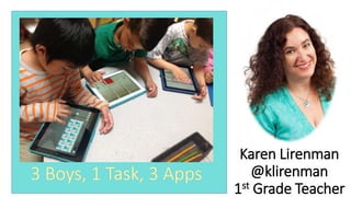 Karen Lirenman
@klirenman
1st Grade Teacher
 