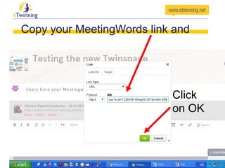 Copy your Voki link and
Click
on OK
Voki
 