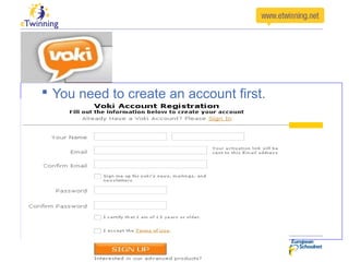  You need to create an account first.
 