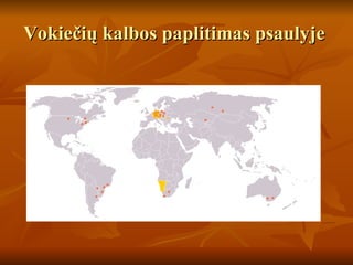Vokiečių kalbos paplitimas psaulyje  