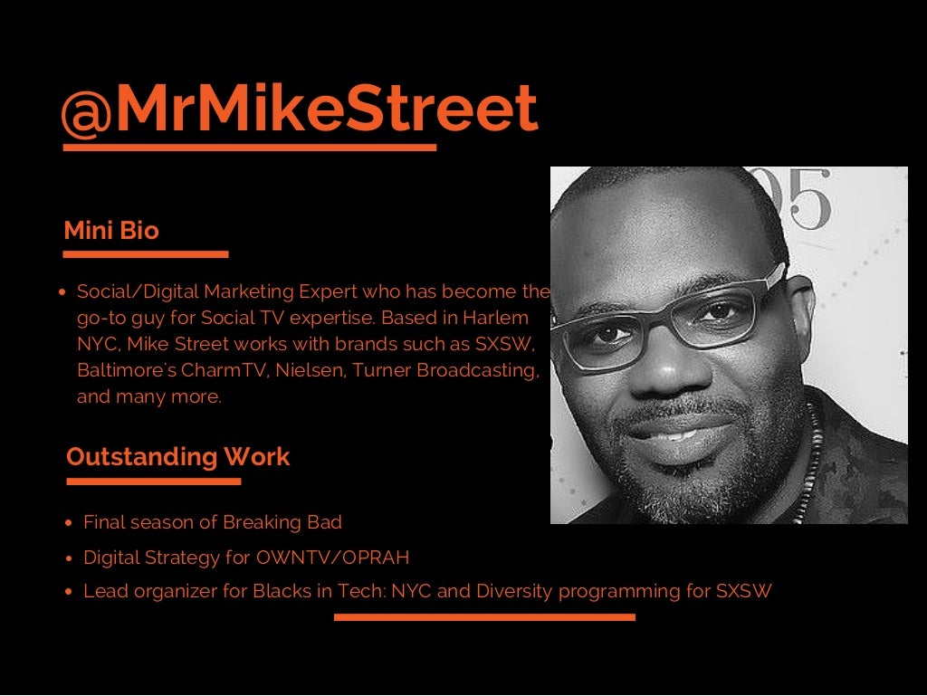 @MrMikeStreet Mini Bio Social/Digital Marketing