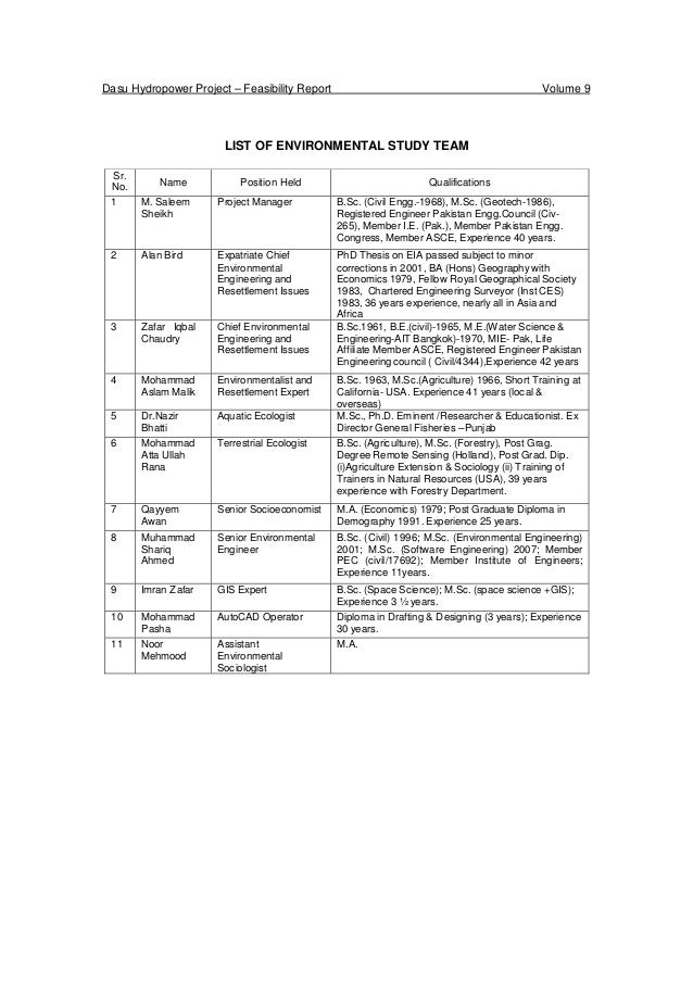 Phd thesis on environmental impact assessment