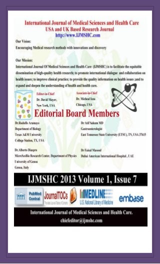 International Journal of Medical Sciences and Health Care Vol-1 Issue-7 (Ijmshc-704)
http://www.ijmshc.com Page 2
 