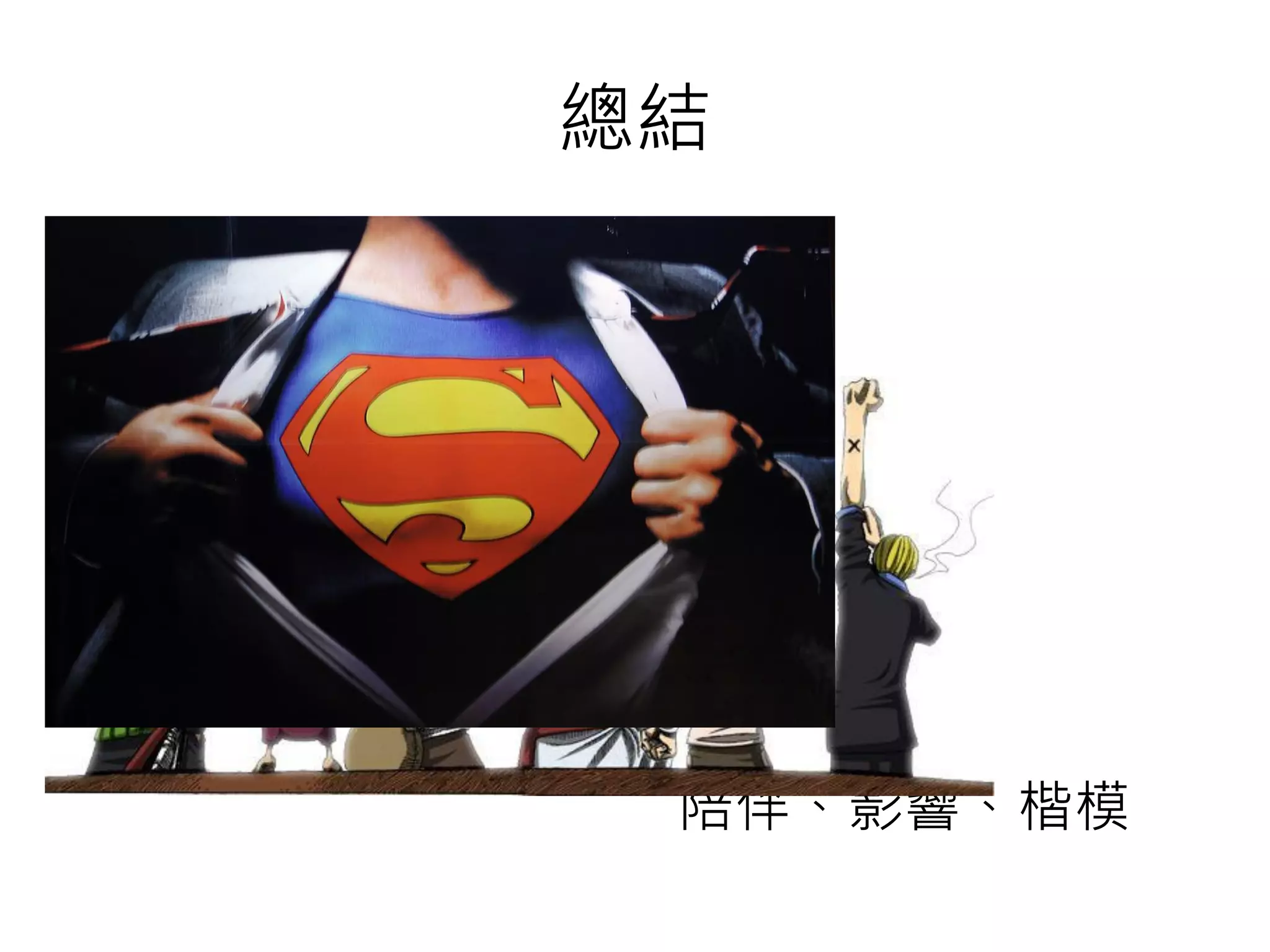 總結
夥伴、熱情、價值
陪伴、影響、楷模
 