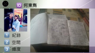 何東雋




紀錄
空間
維度
 