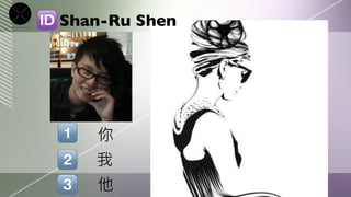 Shan-Ru Shen




    你
    我
    他
 