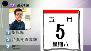 黃敬峰




聖誕節
台北桃園高雄
志工
 