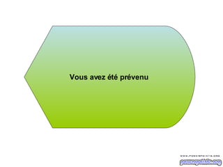 Vous avez été prévenu