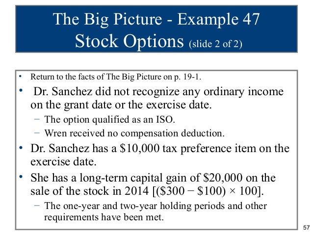 Exercise stock options capital gains