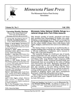 Fall 1994 Minnesota Plant Press