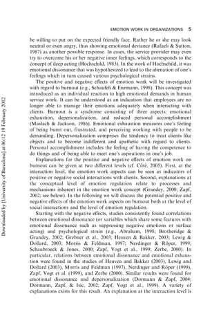 On the Positive and Negative Effects of Emotion Work in Organizations ...
