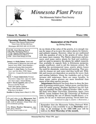 Winter 1996 Minnesota Plant Press