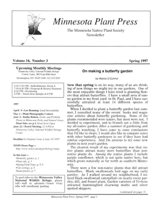 Spring 1997 Minnesota Plant Press