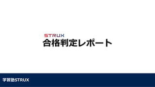 合格判定レポート
学習塾STRUX
 