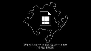만약 섬 전체를 하나의 땅문서로 관리하게 되면
다루기는 편하겠죠.
 