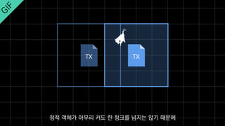 정적 객체가 아무리 커도 한 청크를 넘지는 않기 때문에
 