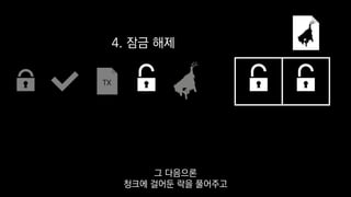 TX
4. 잠금 해제
그 다음으론
청크에 걸어둔 락을 풀어주고
 