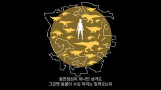 불안정섬이 하나만 생겨도
그곳엔 동물이 수십 마리는 딸려오는데
 