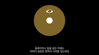 플레이어나 동물 같은 객체는
저마다 일정한 영역의 시야를 갖는데요
 