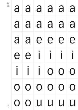7
1a
e.3
a a a a a a
a a a a a a
a a e e e e
e e i i i i
i i i o o o
o o o o o o
o o u u u u
 