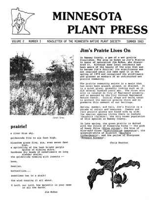 Summer 1983 Minnesota Plant Press