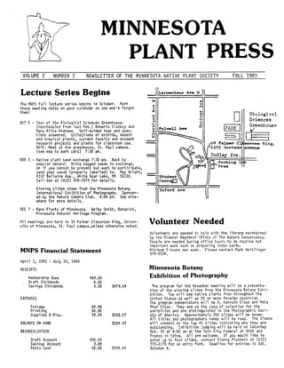 Fall 1983 Minnesota Plant Press