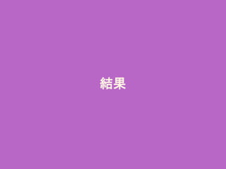 結果
 
