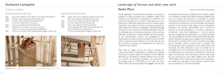 Guillaume Lachapelle                                                                                                                                               L a n d s c a p e o f S o rrow a n d o t h er n ew w o rk
    C u r r i c u l u m V i ta e                                                                                                                                       Nadia Myre                                                                                          texte de Anne-Marie St-Jean Aubre

    Expositions individuelles (sélection)                                                          Expositions collectives (sélection)                                 Artiste algonquine multidisciplinaire travaillant tout autant la     participants de tout horizon à collaborer à leur création, visaient
    2007	      Prêt-à-porter, Galerie Art Mûr, 5826, rue St-Hubert, Montréal, QC                   2008	    Québec Gold, Ancien collège des jésuites, Reims, France.   sculpture, la vidéo, la peinture que l’installation, Nadia Myre      non seulement à produire des objets artistiques tangibles mais
    2006	      Manèges, centre d’exposition Circa, Montréal, Qc.		                                 	        Abracadabra, Edward Day Gallery, Toronto, Ont.             s’illustre par la profondeur conceptuelle et la cohérence qui        aussi à provoquer des rencontres où échanges et partage
    2004	      Passages avides, Galerie Art Mûr, Montréal, QC                                      2007	    En construction, Stewart Hall, Pointe-Claire, QC           traversent l’ensemble de son œuvre. Préoccupée par le sort           d’anecdotes, d’histoires et de souvenirs étaient au rendez-vous.
    	          Instruments, Centre d’Arts Orford, QC	                                              2006	    Art Fiction, Galerie Art Mûr, Montréal, QC                 réservé aux Amérindiens depuis les premiers contacts jusqu’à         S’inspirant de la mémoire qu’ont les Amérindiens des premiers
    2003	      Instruments, Galerie Art Mûr, Montréal, QC                                          2002 	   Salle comble, Galerie Art Mûr, Montréal, QC                aujourd’hui, Myre explore à travers sa pratique artistique les       contacts et des premiers traités signés avec les colonisateurs
    2002	      Déplacements de l’Intime et Structures de l’Invisible,	                             2000	    Passart (passage 1999-2000), Centre d’exposition de 	      enjeux délicats soulevés par la cohabitation culturelle, davantage   européens, des histoires documentées sous la forme de
    	          Maison de la culture Côte-des-Neiges, Montréal, QC                                  	        Rouyn-Noranda, Rouyn-Noranda, QC
                                                                                                                                                                       vécue par les siens comme une tentative d’assimilation. L’artiste    ceintures aux motifs symboliques – la ceinture « Wampum »
    2001	      Structures de l’Invisible, Centre d’artistes Vaste et Vague, Carleton, QC           	        10, Centre d’artistes Vaste et Vague, Carleton, QC		
                                                                                                                                                                       est intéressée par les nombreuses situations où des barrières        et celle des «  Sept Feux Prophétiques  » –, Myre se penche
                                                                                                                                                                       culturelles ont donné lieu à des problèmes de communication          dans les nouvelles œuvres présentées ici sur d’autres symboles,
                                                                                                                                                                       et de compréhension, menant aux ambiguïtés et aux                    tout aussi chargés pour l’histoire contemporaine des Premières
                                                                                                                                                                       revendications actuelles marquant les relations entre Premières      nations. Reprenant les logos des compagnies Hydro-Québec et
                                                                                                                                                                       nations et gouvernements fédéral et provincial. Elle fait ainsi      Alcan, dont les activités se font sur des territoires revendiqués
                                                                                                                                                                       de son œuvre un espace où se réapproprier son histoire, sa           par les Premières nations, l’artiste insère un contenu plus
                                                                                                                                                                       mémoire et ses traditions.                                           environnemental dans sa pratique. Par ces simples logos, c’est
                                                                                                                                                                                                                                            l’ensemble des effets dévastateurs que les activités de ces
                                                                                                                                                                       Myre évite les pièges de tous les discours prêchant les              compagnies ont eus et continuent d’avoir sur le mode de vie
                                                                                                                                                                       notions de pureté et d’authenticité et n’hésite pas à adopter        de ces populations qui est évoqué. Contrairement à ce que leur
                                                                                                                                                                       une position ouverte, mariant les traditions et les matériaux,       aspect minimal laisse croire, ces œuvres, comme celles issues
                                                                                                                                                                       affirmant ainsi clairement le caractère hybride de son art situé     des Scars paintings (en cours depuis 2006) et des Want Ads
                                                                                                                                                                       à la jonction de savoir-faire ancestraux et contemporains.           (1996-2006), ne sont simples qu’en surface. Pour le spectateur
                                                                                                                                                                       Ses projets Indian Act (1999-2002) et Scar Project (en cours         qui s’arrête à les interroger, ce sont toutes les injustices subies
                                                                                                                                                                       depuis 2005), des œuvres poétiques et engagées conviant des          par ces peuples qui s’y trouvent exprimées.

    Antichambre, 2007 ( détails), bois, servomoteurs, composantes électroniques, 25 x 61 x 61 cm

8                                                                                                                                                                                                                                                                                                                 9
 
