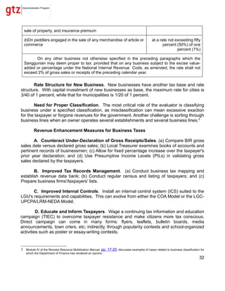 LGU Revenue & Resources Mobilisation Tools | PDF