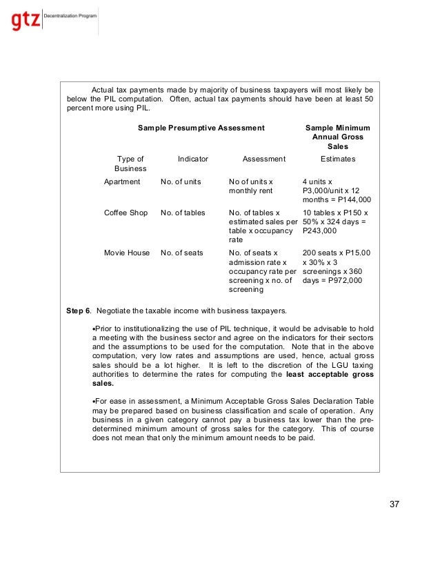 sales certificate sample gross Mobilisation & Revenue Resources Tools LGU