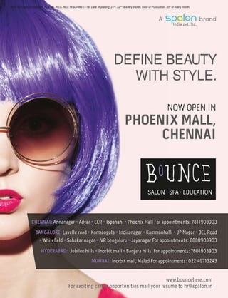 RNI: APENG/2014/54643; POSTAL REG. NO.: H/SD/486/17-19. Date of posting: 21st
- 22nd
of every month. Date of Publication: 20th
of every month.
 