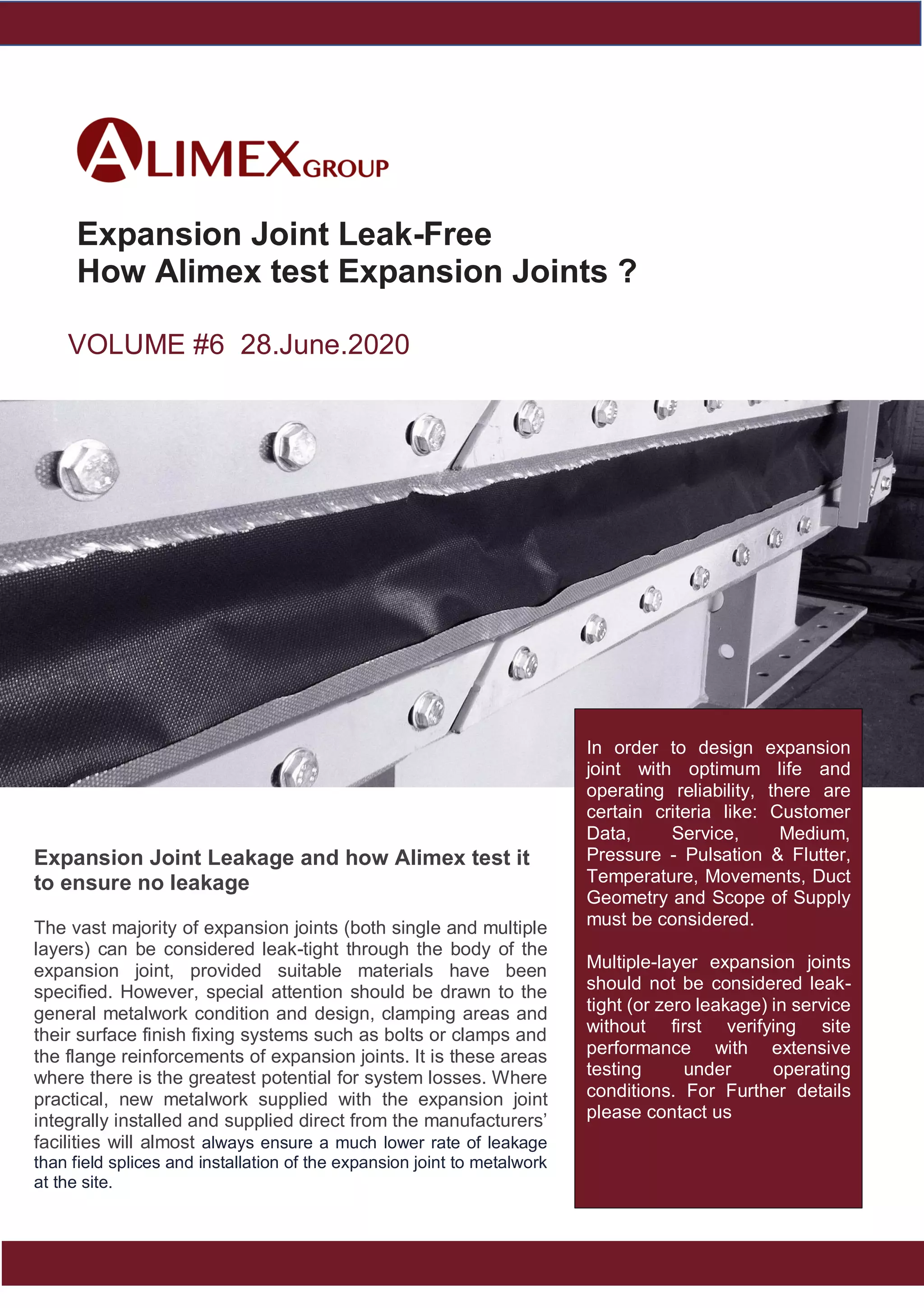 Vol6 expansion joint leakage 28.june 2020 PDF