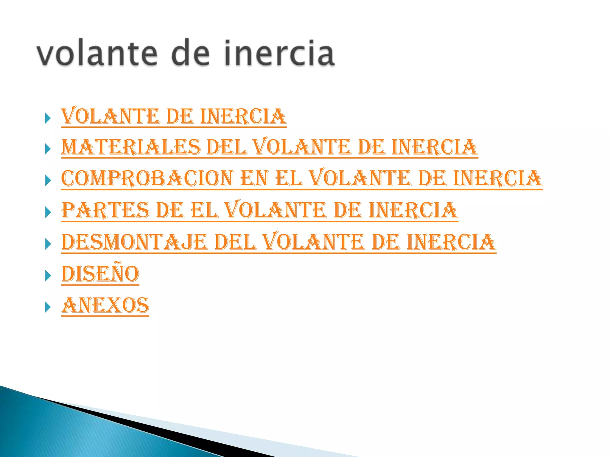 Volante de inercia | PPT
