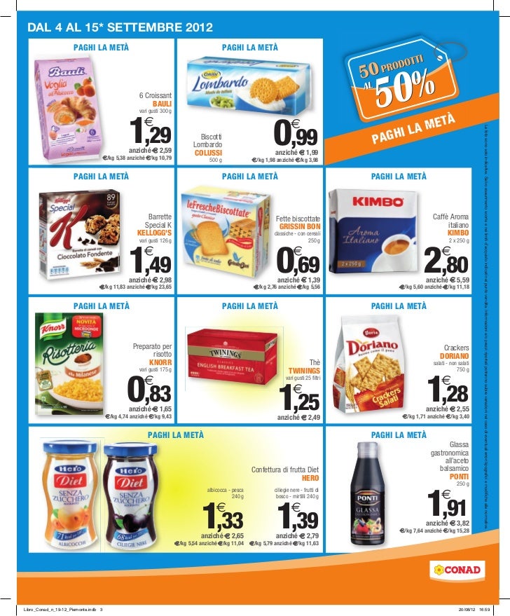 Volantino conad dal 4 15 settembre