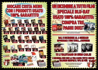 OFFERTA VALIDA DAL 5 DICEMBRE 2012 AL 6 GENNAIO 2013 E FINO AD ESAURIMENTO SCORTE. OFFERTE RISERVATE AI POSSESSORI DI MYREPLAY CARD O GAMESTOP + LIVELLO 3. TUTTI I MARCHI RIPORTATI SONO DI PROPRIETÀ DEI LEGITTIMI E RISPETTIVI PROPRIETARI. LE FOTO E LE DESCRIZIONI DEI PRODOTTI SONO PURAMENTE INDICATIVE, SALVO ERRORI TIPOGRAFICI. LA PROMOZIONE È SOGGETTA ALLA REALE DISPONIBILITÀ DEI TITOLI SU PUNTO VENDITA. GAMESTOP +




                                                                                                                                                                                                                                                                                                                                                                                                                                                                                                                                                                                                                                                                                                                                                                                                                                                                                       OFFERTA VALIDA DAL 5 DICEMBRE 2012 AL 6 GENNAIO 2013 E FINO AD ESAURIMENTO SCORTE. OFFERTE RISERVATE AI POSSESSORI DI MYREPLAY CARD O GAMESTOP + LIVELLO 3. TUTTI I MARCHI RIPORTATI SONO DI PROPRIETÀ DEI LEGITTIMI E RISPETTIVI PROPRIETARI. LE FOTO E LE DESCRIZIONI DEI PRODOTTI SONO PURAMENTE INDICATIVE, SALVO ERRORI TIPOGRAFICI. LA PROMOZIONE È SOGGETTA ALLA REALE DISPONIBILITÀ DEI TITOLI SU PUNTO VENDITA. GAMESTOP +
                                                                                                                                                                                                                                                                                                                                                                                                                                                       GIOCARE COSTA MENO                                                                                                                                                                                                                                                                                  UN DICEMBRE A TUTTO FILM!
                                                                                                                                                                                                                                                                                                                                                                                                                                                       CON I PRODOTTI USATO                                                                                                                                                                                                                                                                                   SPECIALE BLU-RAY
                                                                                                                                                                                                                                                                                                                                                                                                                                                         100% GARANTITO
È IL NUOVO PROGRAMMA FEDELTÀ DI GAMESTOP. SOSTITUIRÀ PROGRESSIVAMENTE LA MYREPLAY CARD. SE LA CARTA GAMESTOP + NON È ATTIVA E DISPONIBILE NEL TUO NEGOZIO, PUOI ADERIRE ALLA PROMOZIONE CON LA TUA MYREPLAY CARD. SE NON HAI LA MYREPLAY CARD PUOI ACQUISTARLA E SUCCESSIVAMENTE SOSTITUIRLA GRATUITAMENTE CON LA CARTA GAMESTOP + LIVELLO 3.




                                                                                                                                                                                                                                                                                                                                                                                                                                                                                                                                                                                                                                                                                                                                                                                                                                                                                       È IL NUOVO PROGRAMMA FEDELTÀ DI GAMESTOP. SOSTITUIRÀ PROGRESSIVAMENTE LA MYREPLAY CARD. SE LA CARTA GAMESTOP + NON È ATTIVA E DISPONIBILE NEL TUO NEGOZIO, PUOI ADERIRE ALLA PROMOZIONE CON LA TUA MYREPLAY CARD. SE NON HAI LA MYREPLAY CARD PUOI ACQUISTARLA E SUCCESSIVAMENTE SOSTITUIRLA GRATUITAMENTE CON LA CARTA GAMESTOP + LIVELLO 3.
                                                                                                                                                                                                                                                                                                                                                                                                                                                                                                                                                                                                                                                                                                                                                           USATO 100% GARANTITO:
                                                                                                                                                                                                                                                                                                                                                                                                                                                        PREZZO AL PUBBLICO

                                                                                                                                                                                                                                                                                                                                                                                                                                                            €49.98
                                                                                                                                                                                                                                                                                                                                                                                                                                                  PREZZO REPLAY CARD/GAMESTOP+ LEVEL3
                                                                                                                                                                                                                                                                                                                                                                                                                                                                                                         PREZZO AL PUBBLICO

                                                                                                                                                                                                                                                                                                                                                                                                                                                                                                             €34.98
                                                                                                                                                                                                                                                                                                                                                                                                                                                                                                   PREZZO REPLAY CARD/GAMESTOP+ LEVEL3
                                                                                                                                                                                                                                                                                                                                                                                                                                                                                                                                                         PREZZO AL PUBBLICO

                                                                                                                                                                                                                                                                                                                                                                                                                                                                                                                                                             €34.98
                                                                                                                                                                                                                                                                                                                                                                                                                                                                                                                                                   PREZZO REPLAY CARD/GAMESTOP+ LEVEL3
                                                                                                                                                                                                                                                                                                                                                                                                                                                                                                                                                                                                        PREZZO AL PUBBLICO

                                                                                                                                                                                                                                                                                                                                                                                                                                                                                                                                                                                                            €34.98
                                                                                                                                                                                                                                                                                                                                                                                                                                                                                                                                                                                                  PREZZO REPLAY CARD/GAMESTOP+ LEVEL3
                                                                                                                                                                                                                                                                                                                                                                                                                                                                                                                                                                                                                                                        PREZZO AL PUBBLICO

                                                                                                                                                                                                                                                                                                                                                                                                                                                                                                                                                                                                                                                            €24.98
                                                                                                                                                                                                                                                                                                                                                                                                                                                                                                                                                                                                                                                  PREZZO REPLAY CARD/GAMESTOP+ LEVEL3
                                                                                                                                                                                                                                                                                                                                                                                                                                                                                                                                                                                                                                                                                                        PREZZO AL PUBBLICO

                                                                                                                                                                                                                                                                                                                                                                                                                                                                                                                                                                                                                                                                                                              €24.98
                                                                                                                                                                                                                                                                                                                                                                                                                                                                                                                                                                                                                                                                                                  PREZZO REPLAY CARD/GAMESTOP+ LEVEL3
                                                                                                                                                                                                                                                                                                                                                                                                                                                                                                                                                                                                                                                                                                                                                                 COMPRA TRE,
                                                                                                                                                                                                                                                                                                                                                                                                                                                                                                                                                                                                                                                                                                                                                                  PAGHI DUE!*
                                                                                                                                                                                                                                                                                                                                                                                                                                                      €39.98                                           €29.98                                          €29.98                                         €29.98                                          €19.98                                          €19.98



                                                                                                                                                                                                                                                                                                                                                                                                                                                                                                                                                                                                                                                                                                                           PREZZO AL PUBBLICO
                                                                                                                                                                                                                                                                                                                                                                                                                                           PREZZO AL PUBBLICO                            PREZZO AL PUBBLICO                              PREZZO AL PUBBLICO                        PREZZO AL PUBBLICO                           PREZZO AL PUBBLICO                           PREZZO AL PUBBLICO
                                                                                                                                                                                                                                                                                                                                                                                                                                                €17.98                                        €12.98                                        €17.98                                         €17.98                                       €9.98                                     €9.98                                          €9.98                      *PROMOZIONE VALIDA SUI BLU RAY USATI 100% GARANTITO PRESENTI IN NEGOZIO. ALCUNE RESTRIZIONI POTREBBERO ESSERE APPLICATE.
                                                                                                                                                                                                                                                                                                                                                                                                                                                                                                                                                                                                                                                                                                                                                            *PROMOZIONE VA
                                                                                                                                                                                                                                                                                                                                                                                                                                                                                                                                                                                                                                                                                                                     PREZZO REPLAY CARD/GAMESTOP+ LEVEL3
                                                                                                                                                                                                                                                                                                                                                                                                                                      PREZZO REPLAY CARD/GAMESTOP+ LEVEL3           PREZZO REPLAY CARD/GAMESTOP+ LEVEL3          PREZZO REPLAY CARD/GAMESTOP+ LEVEL3         PREZZO REPLAY CARD/GAMESTOP+ LEVEL3          PREZZO REPLAY CARD/GAMESTOP+ LEVEL3          PREZZO REPLAY CARD/GAMESTOP+ LEVEL3

                                                                                                                                                                                                                                                                                                                                                                                                                                                                                                                                                                                                                                                                                                                            €4.98                                                                    CHIEDI AL NOSTRO STAFF PER CHIARIMENTI.
                                                                                                                                                                                                                                                                                                                                                                                                                                          €12.98                                          €9.98                                          €9.98                                         €9.98                                     €7.98                                        €7.98



                                                                                                                                                                                                                                                                                                                                                                                                                                                                                                                                                                                                                                                                                                                                                                           DAL 5 DICEMBRE AL 6 GENNAIO
                                                                                                                                                                                                                                                                                                                                                                                                                                                                                                                                                                                                                                                                                                                                                                        RIPORTARCI I TUOI TITOLI...CONVIENE!
                                                                                                                                                                                                                                                                                                                                                                                                                                                   PREZZO AL PUBBLICO
                                                                                                                                                                                                                                                                                                                                                                                                                                                        €9.98                                           PREZZO AL PUBBLICO                                 PREZZO AL PUBBLICO                               PREZZO AL PUBBLICO                                  PREZZO AL PUBBLICO                                 PREZZO AL PUBBLICO
                                                                                                                                                                                                                                                                                                                                                                                                                                             PREZZO REPLAY CARD/GAMESTOP+ LEVEL3
                                                                                                                                                                                                                                                                                                                                                                                                                                                                                                             €27.98                                             €9.98                                              €19.98                                          €14.98                                               €14.98
                                                                                                                                                                                                                                                                                                                                                                                                                                                   €4.98                                          PREZZO REPLAY CARD/GAMESTOP+ LEVEL3
                                                                                                                                                                                                                                                                                                                                                                                                                                                                                                                                    3                PREZZO REPLAY CARD/GAMESTOP+ LEVEL3
                                                                                                                                                                                                                                                                                                                                                                                                                                                                                                                                                                                       3               PREZZO REPLAY CARD/GAMESTOP+ LEVEL3
                                                                                                                                                                                                                                                                                                                                                                                                                                                                                                                                                                                                                                         3               PREZZO REPLAY CARD/GAMESTOP+ LEVEL3
                                                                                                                                                                                                                                                                                                                                                                                                                                                                                                                                                                                                                                                                                           3                 PREZZO REPLAY CARD/GAMESTOP+ LEVEL3


                                                                                                                                                                                                                                                                                                                                                                                                                                                                                                       €19.98                                               €7.98                                          €14.98                                               €9.98                                               €9.98




                                                                                                                                                                                                                                                                                                                                                                                                                                                                                                                                                       PREZZO AL PUBBLICO                              PREZZO AL PUBBLICO                             PREZZO AL PUBBLICO
                                                                                                                                                                                                                                                                                                                                                                                                                                                                                                                                                           €24.98                                          €14.98                                           €9.98
                                                                                                                                                                                                                                                                                                                                                                                                                                                                                                                                                 PREZZO REPLAY CARD/GAMESTOP+ LEVEL3             PREZZO REPLAY CARD/GAMESTOP+ LEVEL3
                                                                                                                                                                                                                                                                                                                                                                                                                                                                                                                                                                                                                                  L3            PREZZO REPLAY CARD/GAMESTOP+ LEVEL3
                                                                                                                                                                                                                                                                                                                                                                                                                                                    PREZZO AL PUBBLICO                                  PREZZO AL PUBBLICO
                                                                                                                                                                                                                                                                                                                                                                                                                                                         €39.98
                                                                                                                                                                                                                                                                                                                                                                                                                                              PREZZO REPLAY CARD/GAMESTOP+ LEVEL3
                                                                                                                                                                                                                                                                                                                                                                                                                                                                                3
                                                                                                                                                                                                                                                                                                                                                                                                                                                                                                            €34.98
                                                                                                                                                                                                                                                                                                                                                                                                                                                                                                  PREZZO REPLAY CARD/GAMESTOP+ LEVEL3                €19.98                                            €9.98                                            €7.98
                                                                                                                                                                                                                                                                                                                                                                                                                                                   €29.98                                             €29.98


                                                                                                                                                                                                                                                                                                                                                                                                                                                                                                                                                                                                                                                                                                                  PREZZO AL PUBBLICO
                                                                                                                                                                                                                                                                                                                                                                                                                                                                                                                                                                                                                                                                                                                        €9.98
                                                                                                                                                                                                                                                                                                                                                                                                                                                                                                                                                                                                                                                                                                             PREZZO REPLAY CARD/GAMESTOP+ LEVEL3
                                                                                                                                                                                                                                                                                                                                                                                                                                                                                                                                                                                                                                                                                                                                                                   TE LI VALUTIAMO 30 EURO CAD.!!!
                                                                                                                                                                                                                                                                                                                                                                                                                                                                                                                                                                                                                                                                                                                    €7.98
                                                                                                                                                                                                                                                                                                                                                                                                                                                                                                                                                                                                                                                                                                                                                            E RICORDA CHE CON LA TUA CARTA TUTTI I GIOCHI
                                                                                                                                                                                                                                                                                                                                                                                                                                                                                                                                                                                                                                                                             CON L
                                                                                                                                                                                                                                                                                                                                                                                                                                                                                                                                                                                                                                                                                   A           TUA
                                                                                                                                                                                                                                                                                                                                                                                                                                                                                                                                                                                                                                                                                                                                                           CON L A TU
                                                                                                                                                                                                                                                                                                                                                                                                                                                                                                                                                                                                                                                                                                                                                                      A
                                                                                                                                                                                                                                                                                                                                                                                                                                                                                                                                                                                                                                                                                                                                                                        VALGONO SEMPRE IL 10% IN PIÙ!
                                                                                                                                                                                                                                                                                                                                                                                                                                                                                                                          PREZZO AL PUBBLICO           €14.98                                                                                                                                                                                                                                 ALCUNI TITOLI POTREBBERO NON ESSERE RITIRATI.
                                                                                                                                                                                                                                                                                                                                                                                                                                                                                                                                                                                                                                                                                                                                                                                                 CHIEDI AL NOSTRO STAFF PER CHIARIMENTI.
                                                                                                                                                                                                                                                                                                                                                                                                                                                                                                            PREZZO REPLAY CARD/
                                                                                                                                                                                                                                                                                                                                                                                                                                                                                                            GAMESTOP+ LEVEL3               € 9.98 CAD.
                                                                                                                                                                                                                                                                                                                                                                                                                                                                                                                                             9.98                                                                                                                                                                                                                                                       PROMOZIONI NON CUMULABILI

                                                                                                                                                                                                                                                                                                                                                                                                                                                                                                                                 PROMOZIONI NON CUMULABILI TRA LORO O CON ALTRE PROMOZIONI, SALVO DIVERSAMENTE INDICATO.
 