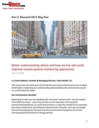 Volar Health PharmaVOICE Blogs 2018