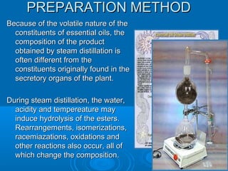 Steam Volatile Compounds Volatile oils and Compositions | PPT