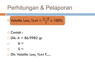 Perhitungan & Pelaporan

 