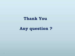 Thank You
Any question ?
 
