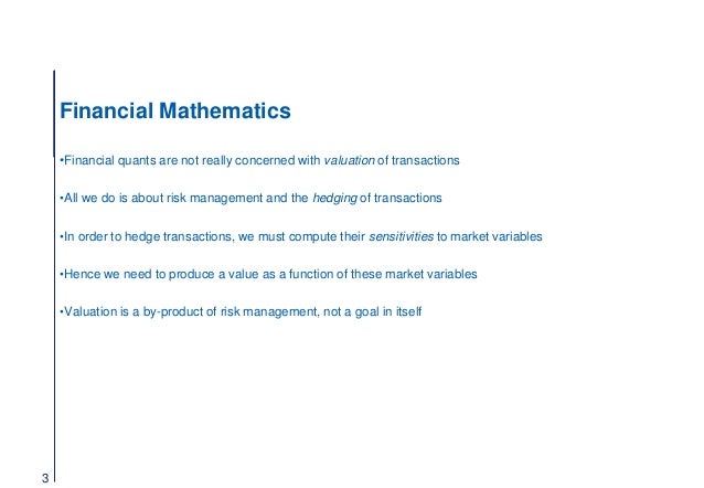 Notes for Volatility Modeling lectures Antoine Savine at Notes for Volatility Modeling lectures Antoine Savine at