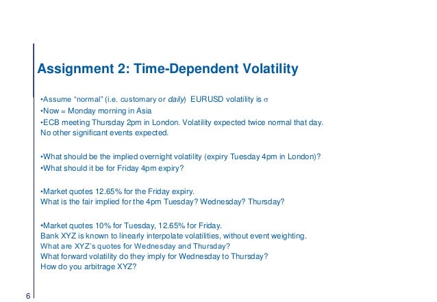 Notes for Volatility Modeling lectures Antoine Savine at Notes for Volatility Modeling lectures Antoine Savine at
