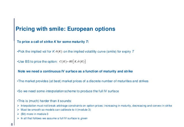 Notes for Volatility Modeling lectures Antoine Savine at Notes for Volatility Modeling lectures Antoine Savine at
