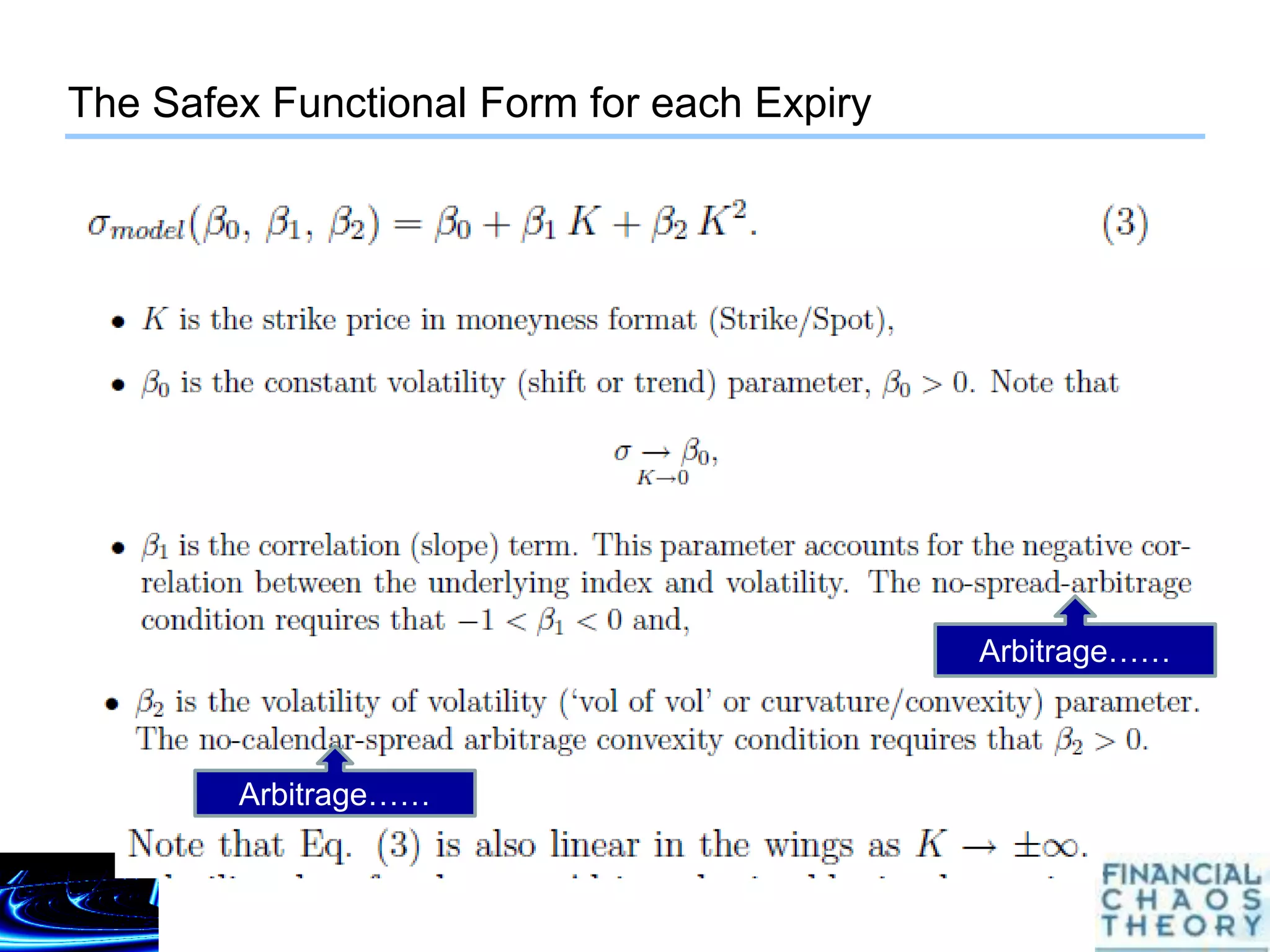Arbitrage-free Volatility Surfaces for Equity Futures | PDF